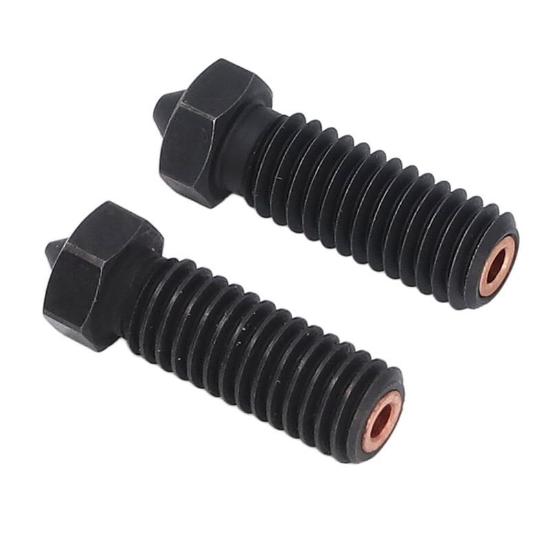 2PCS 3 Hole Nozzles Hardened Steel Nozzle Fit 1.75mm Filament