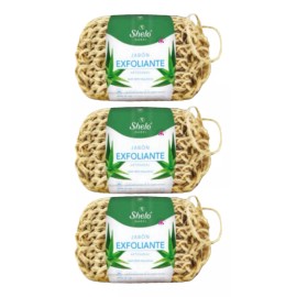 Sheló Nabel Jabon Exfoliante Artesanal Shelo Nabel® 120grs. 3 Piezas