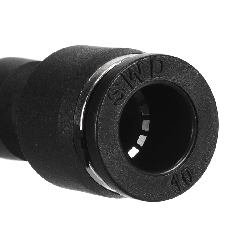 PATIKIL 5pcs 10mm to 6mm Airline Fittings, Straight Pneumatic Quick