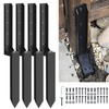 Mulctun 4 Pack Fence Post Repair Kit - 31.6" H