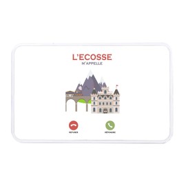 Fabulous Weiße Metallbox - Schottland sucht mich Landschaft Reise - 11 x 18,5 x 5,5 cm - Aufbewahrungsbox, Schlüssel, Werkzeuge, Lunchbox, Süßigkeiten, Kekse