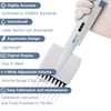 ONiLAB Lab Micropipette, Adjustable Volume 8-Channel Multichannel Pipettors, 0.5-10μl