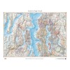 Benchmark Maps Seattle & Puget Sound, Washington Wall Map (18"