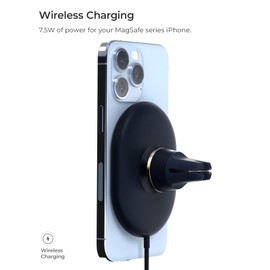 For Apple iOttie Velox Magnetic Wireless Charging Air Vent Car Mount. MagSafe Compatible