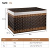 OIAHOMY Storage Basket with Lid, 42.3 Gallon (160L) Blanket Basket