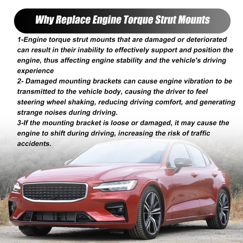 Priprilod Engine Torque Strut Mount Compatible with Volvo S60 V60