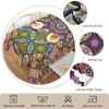 iEvery Boho Wipeable Tablecloth Rectangular, Mandala Polyester Waterproof Table Cloth