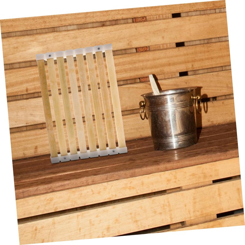 Kisangel Quick-Drying Sauna Seat Cushion Tatami Mat Bamboo Bathroom Spa