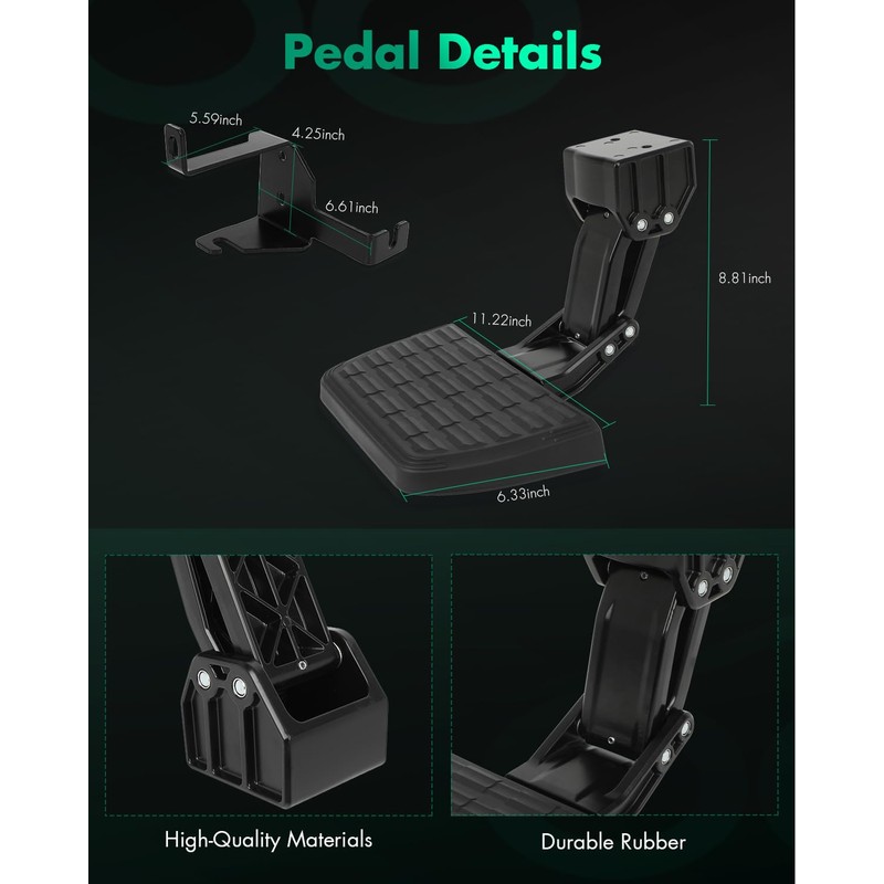 SCITOO Rear Bed Step Folding Tailgate Step For 2020-2024 for