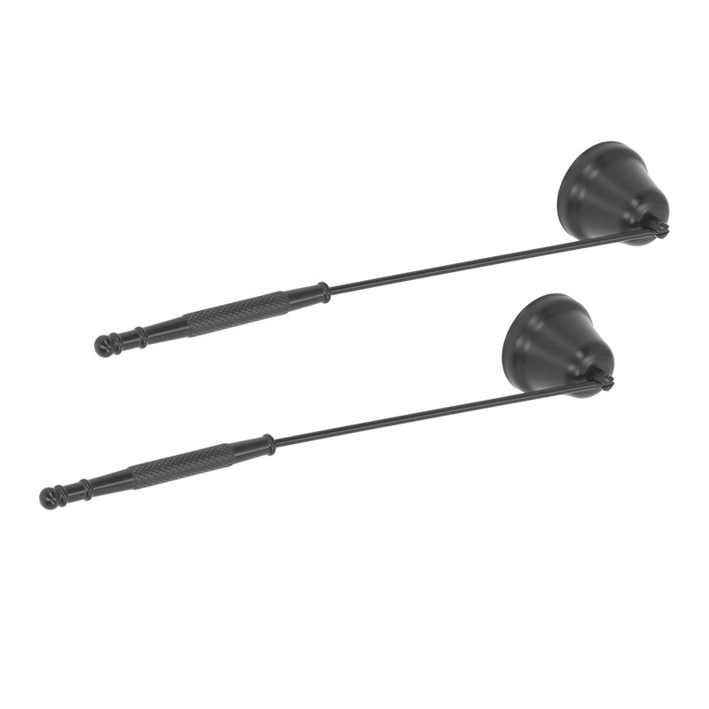 2PCS Candle Snuffer with Long Handle Bell Shape Metal Flame