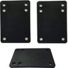 VJ Longboard Skateboard Riser Pads, Rubber, Set of 2, Size
