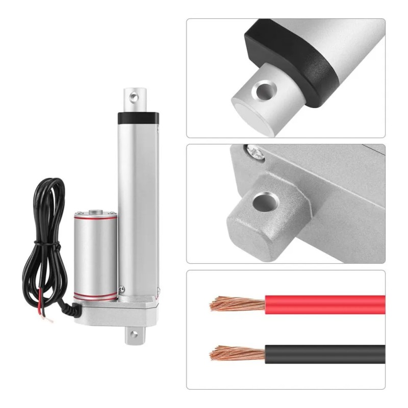 1pzs Actuador Lineal Motor 150kg 100mm Elevación Eléctrica.