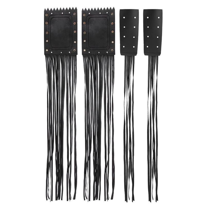Qqmora Motorcycle Handlebar Tassel Cover Fashionable Fringe Style Design Soft