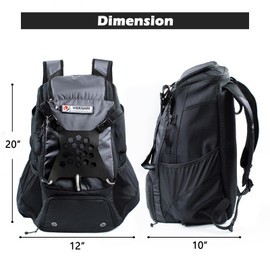 VIGEGARI Youth Baseball Bag, Baseball Backpack for Boys,Youth, Adults-Bat Bag, Softball Bag, T-Ball, Softball Equipment & Accessories for Bat, Glove Holder, Helmet, Shoes Compartment, Baseball Gifts