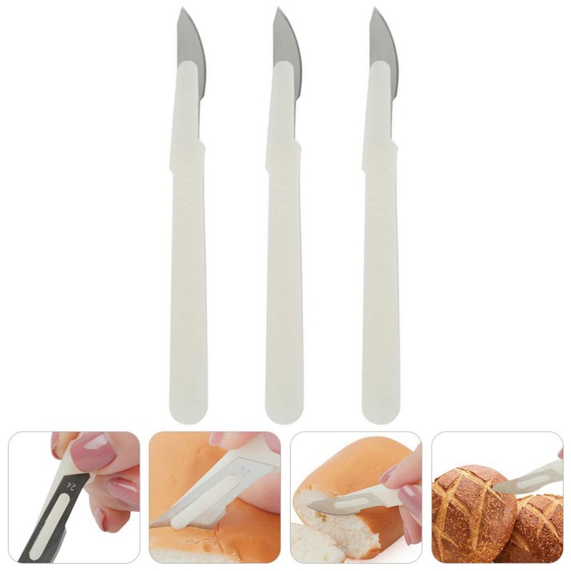 SHERCHPRY Bread Lame 3Pcs Dough Scoring Bread Baker Lame Sourdough