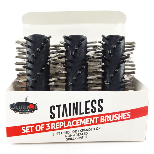 Grillbot Replacement Stainless Steel Brushes for Grillbot Automatic Grill Cleaning