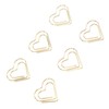 100pcs Heart Shape Paper Clips Cute Metal Paper Clips Portable
