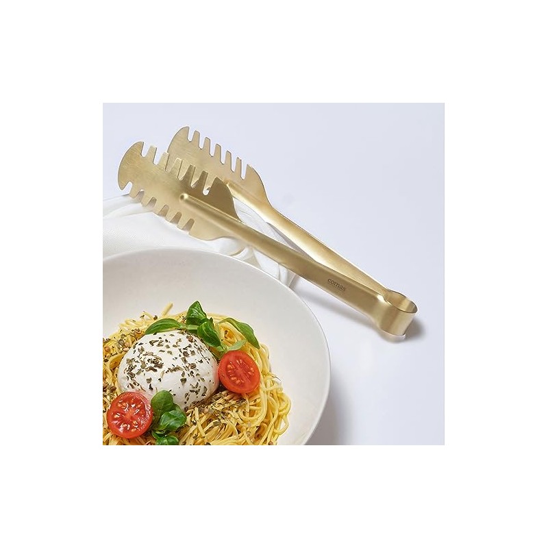 Spaghetti Tongs PVD Champagne Length 240 mm