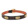 Western Belt Black Gold Cowboy Prayer Men Red Stone Crocodile