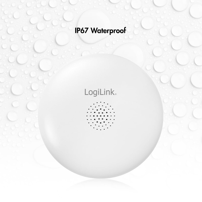 LogiLink SH0134 Wi-Fi Smart Home Water Leak Sensor with >75