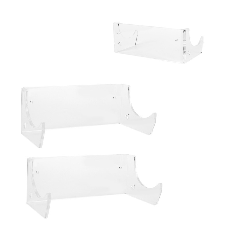 2Pcs Wall Shelf Skateboard Hanger Display Storage Rack Snowboard Organizer