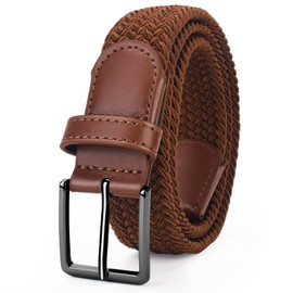 Kids Elastic Stretch Braided Belt for Golf, Youth baseball belt for Boys and Girls 1” Wide.