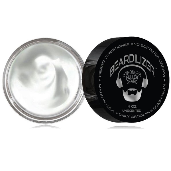 Beardilizer Â Beard Growth Conditioner And Softener Cream - Hypoallergenic Formula - Unscented - 4 oz