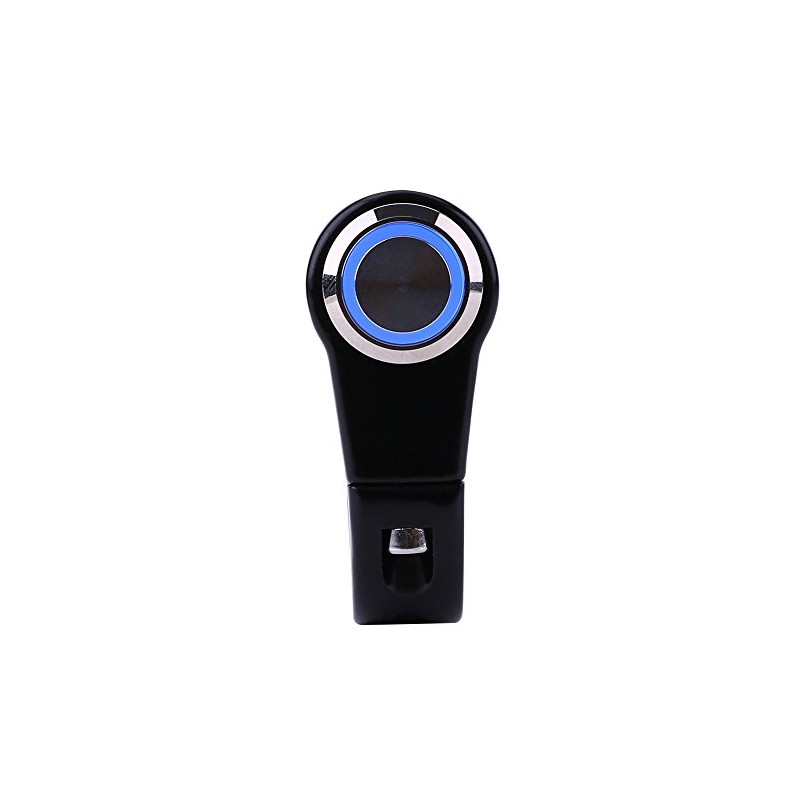 Keenso Motorcycle Handlebar Switch, 7/8 Inch 22 mm Waterproof Aluminium