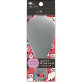 Kai Corporation Cat Poly Hair Brush, Hair Brush, Belly Brush, Mini Bath, Bath, Cat, Cat, Cat, Nyarming, 1 Piece