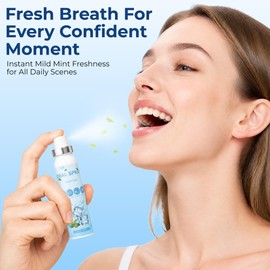 , Fresh Breath Spray, 20ml/0.68 oz Mouth Spray Mint (50-Pack)