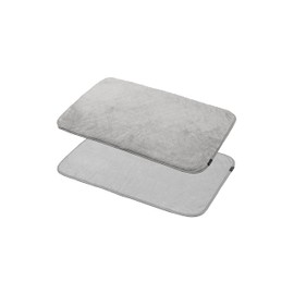CB Japan Carari Microfiber Bath Mat, Towel Texture, Absorbent, 23.6×15.7 inches, Gray, Quickly Absorbs into Fiber Gaps, Quick-Drying, Reversible Bath Mat Carari