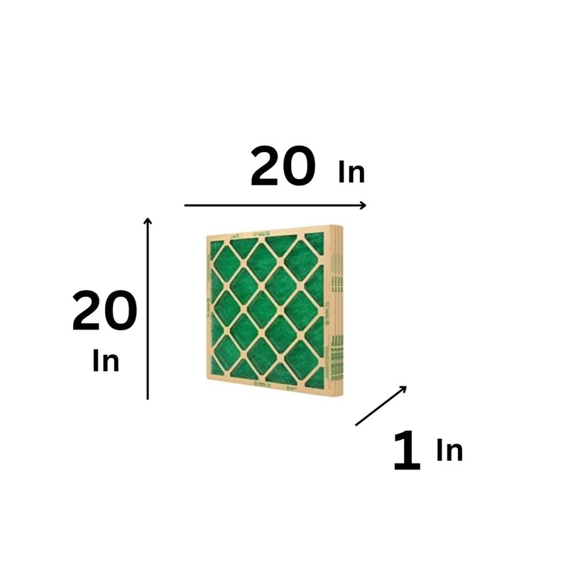 "20 x 20 x 1 Fiberglass Air Filter MERV 1