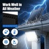 2-Pack 50W Solar Flood Light Outdoor Waterproof, 15000LM 6500K LED