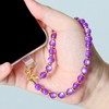 Soeoy Handmade Natural Gemstone Stone Beaded Phone Wrist Strap, Cat