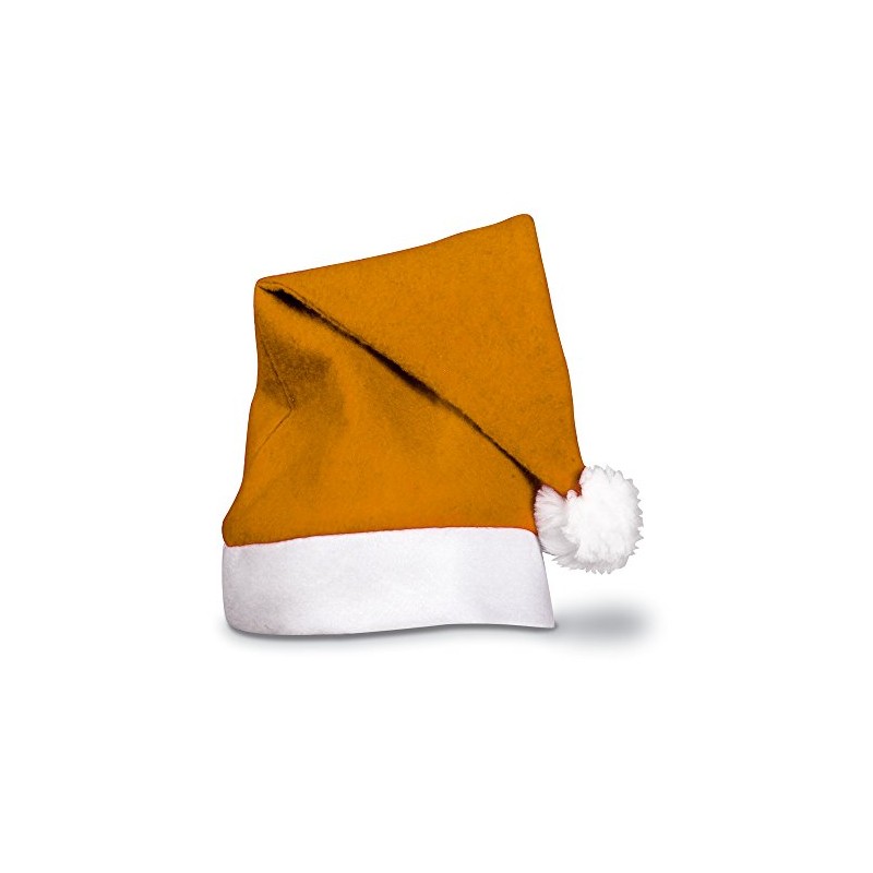 eBuyGB Adults Unisex Festive Christmas Santa Hat (Orange)