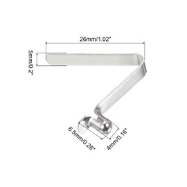 PATIKIL 6.5x4mm Kayak Paddle Snaps, 8 Pack Pole Push Button Spring Clips Steel Hollow Button Locking Tube Single Pin for Camping Awning Tent Pole