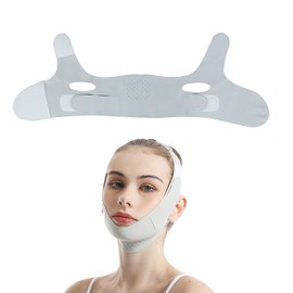 DHWEKU Double chin remover chin mask, V face masks, reusable V-line mask, for double chin and sagging face skin, chin mask for sleeping, a