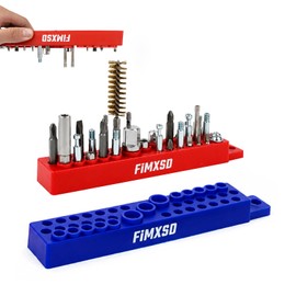 1/4" Magnetic Hex Bit Holder, 39 Holes Bit Storage with Strong Magnetic Base & Wall Mount Holes, Bit Organizer Suitable for Various Tools