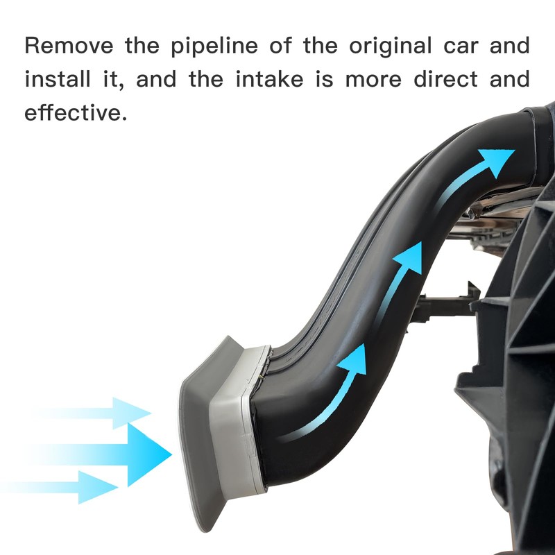 STRAUTOS Air Filter Short Ram Intake Hood Mouth Snorkel Modification