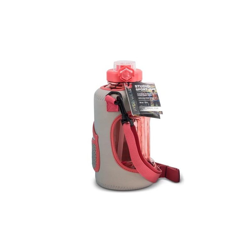Hydragear Studio Sport Jug with Neopreme Sleave, Easy-Carry Strap, and