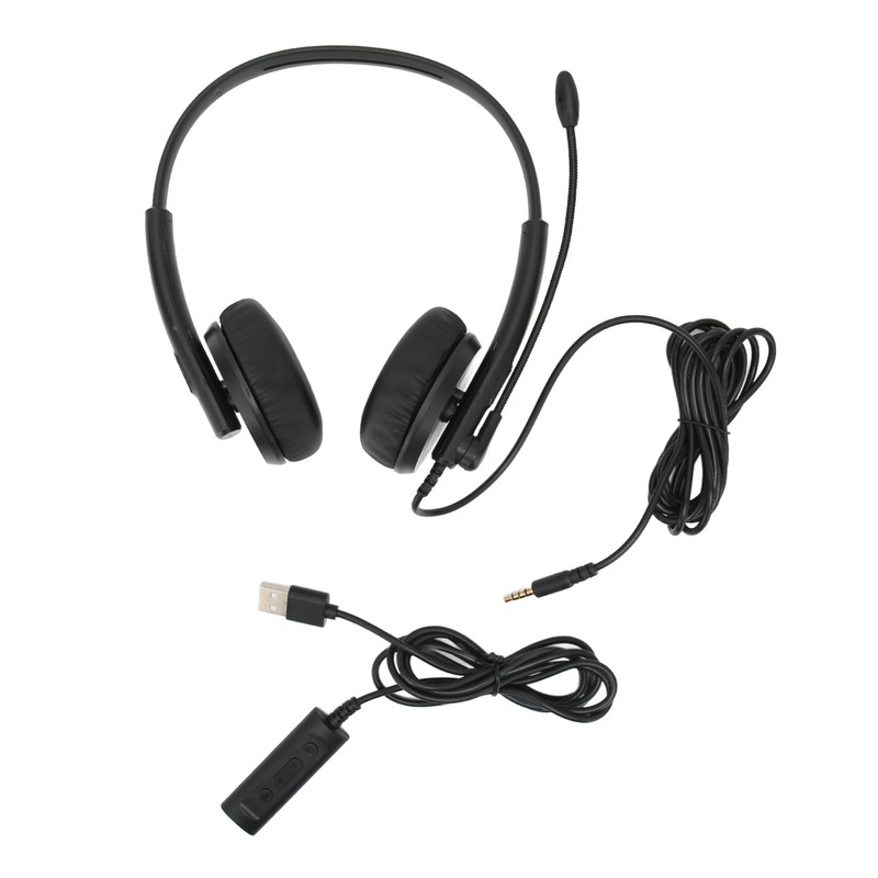 XD1000 USB Headset 3.5mm Noise Reduction Mic Customer Service Headset