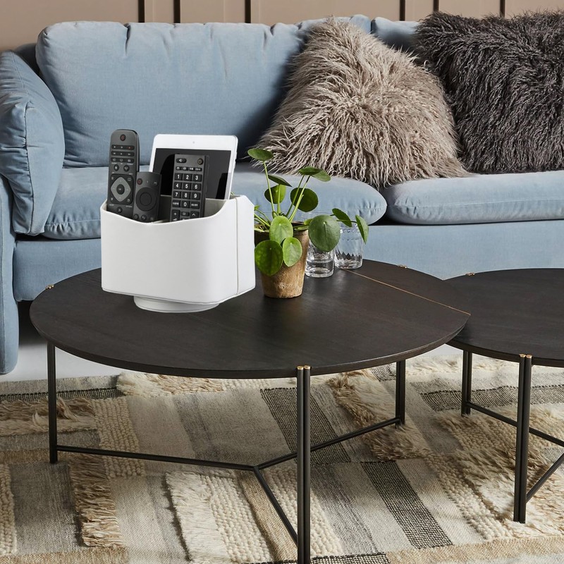 HofferRuffer Spinning Remote Control Holder, Remote Caddy, 360 Degrees Rotatable