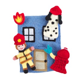 Mud Pie Firefighter Finger Puppets