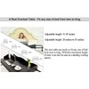 UNICOO® Adjustable Overbed Table, Over The Bed Table with Wheels,