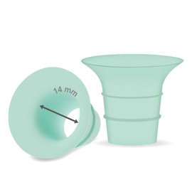 Maymom 14mm Flange Insert Compatible with Elvie Single/Double Electric, Elvie Stride 24mm Wearable Cup, Not Original Elvie Stride Replacement Pump Parts