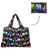 Wrapables Durable and Large Nylon Reusable Shopping Bag (Elephants &