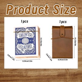 Cribbage, Premium Leather Cribbage Board with Pegs, Complete Cribbage Board Game Set with Playing Cards, Portable Tabletop Game for Family Game Nights and Travel, Picnic Outings