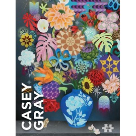 Pomegranate 1000-Piece Jigsaw Puzzle for Adults, Casey Gray's Still Life with Flowers, Matte Finish, Snug Fit
