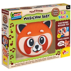 Lisciani Montessori Baby Wood, Musical and Luminous Electronic Toy, Interactive Wooden Musical Toy for Babies from 9 Months, Musical and Luminous – Electronic Toy – Promotes Sensory Discovery