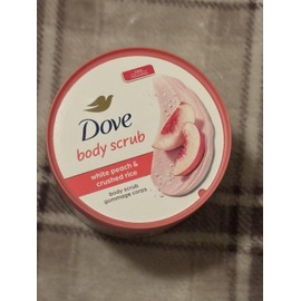 Dove NEW Dove white peach & crushed rice Cream Body polish Scrub Exfoliates 15 oz